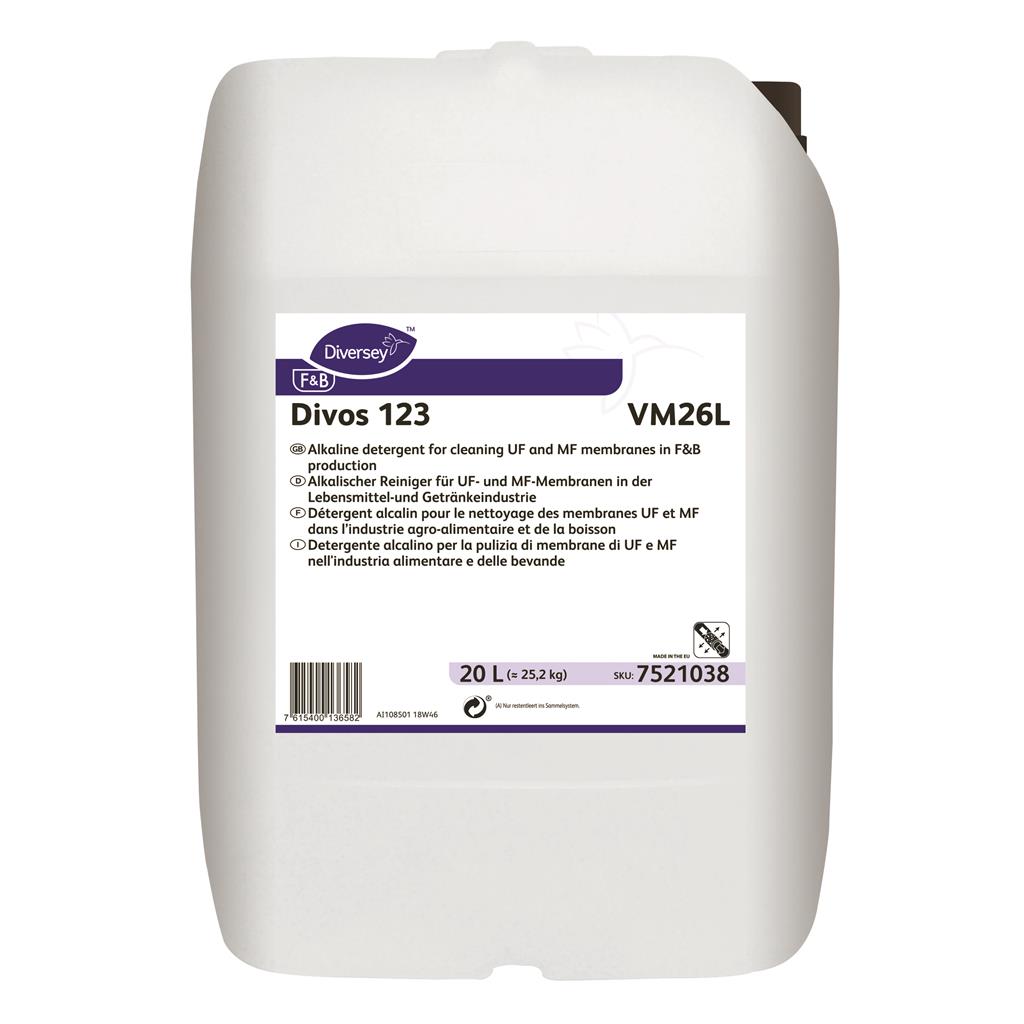 Detergent alcalin cu spumare Divos 123 Diversey 25.2 kg